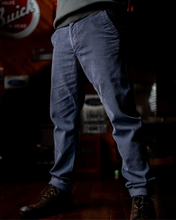 Arturo Cord Chino Blue Indigo