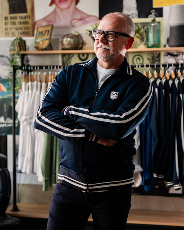 Bruce Tracksuit Jacket Deep Blue