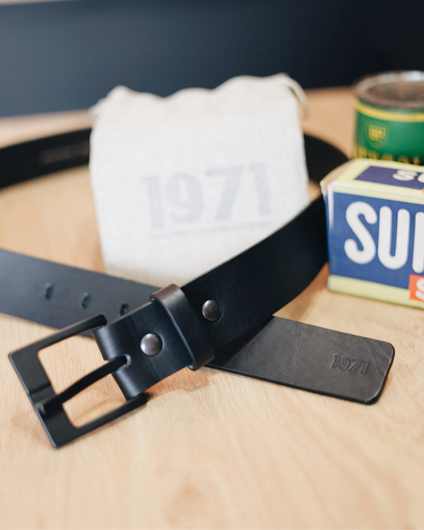 Claudy Leather Belt Black