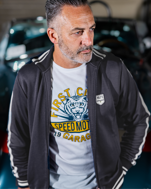 Bruce Tracksuit Jacket Deep Blue