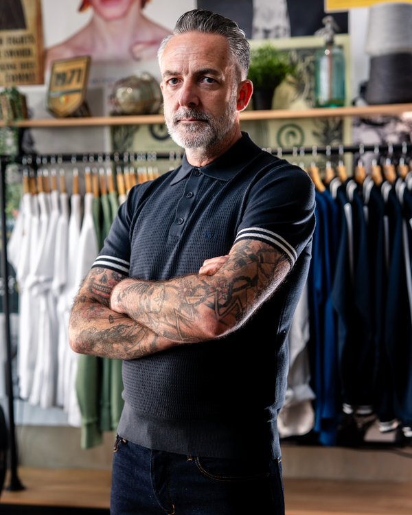 Paolo Knitted polo Ink