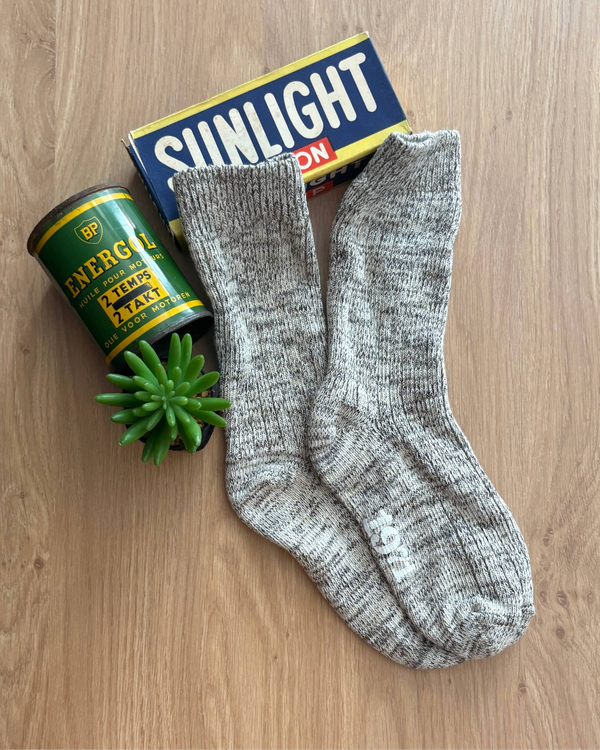Salvio Beige melange socks