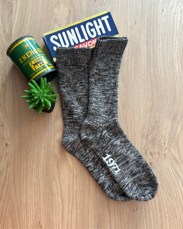 Salvio Chocolat melange socks