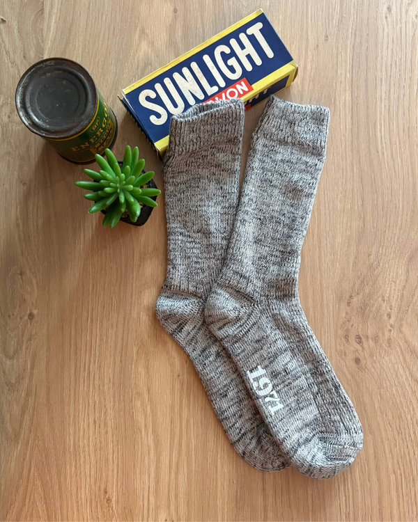 Salvio Grey melange socks