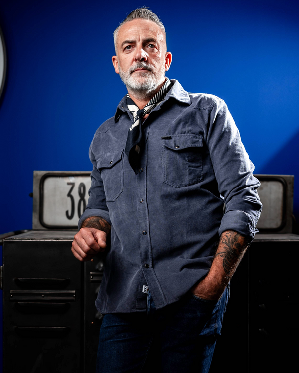 Torst western shirt Blue Indigo