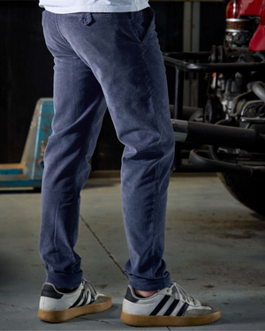 Arturo Cord Chino Blue Indigo
