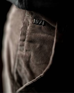 Vue arrière pantalon Arturo taupe heritage années 70