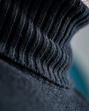 Vue arrière pull Bary noir fil italien qualité