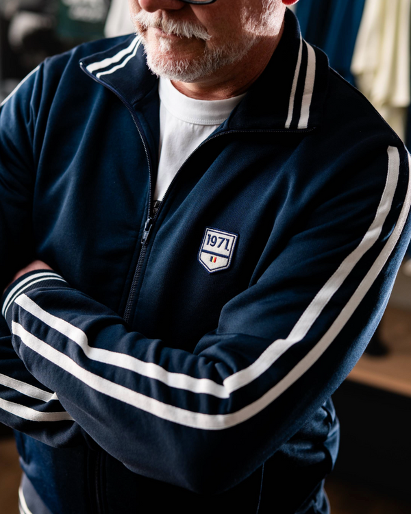 Bruce Tracksuit Jacket Deep Blue
