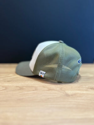 Détail broderie casquette Franky signature 1971 premium