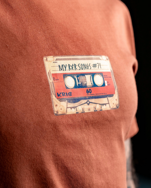 Détail impression t-shirt Jacky design vintage authentique