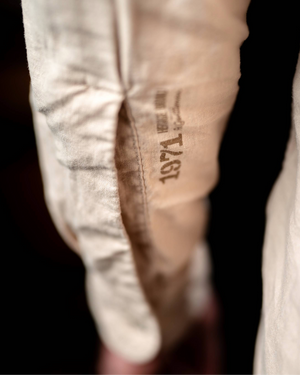 Texture lin coton chemise Keith taupe clair tissu portugais