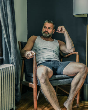 Texture coton bio boxer Murdock noir doux confort