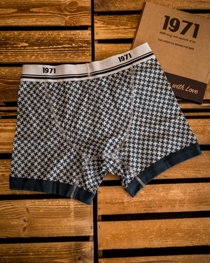 Texture tissu boxer Murdock pied de poule coton bio doux