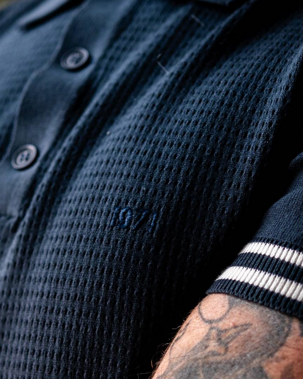 Paolo Knitted polo Ink