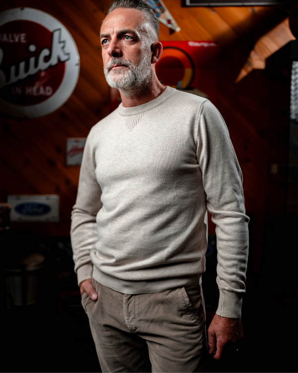 Rick Sweater Ecru Chiné