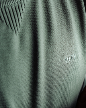 Pull Rick laurier porté style vintage années 70 heritage