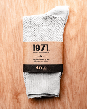 Détail chaussettes Samy bleu qualité premium confort