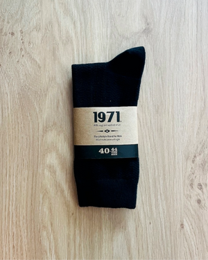 Détail chaussettes Samy navy qualité premium confort