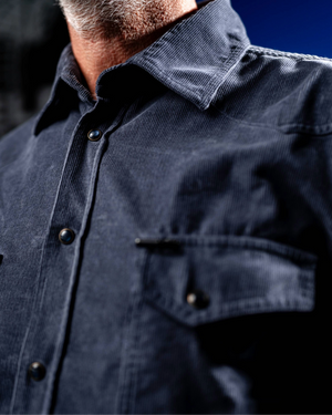 Détail poche western chemise Torst indigo authentique vintage