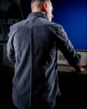 Chemise Torst indigo portée style western heritage