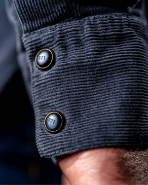 Vue arrière chemise Torst indigo homme vintage