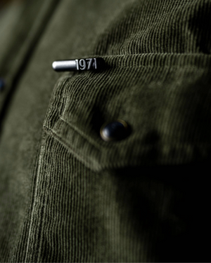 Détail poche western chemise Torst kaki authentique vintage