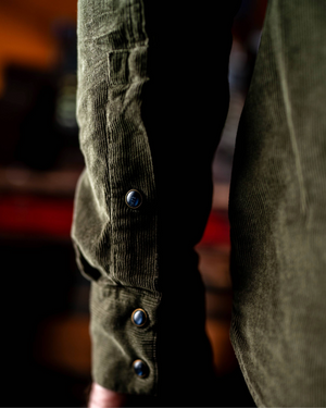 Texture tissu chemise Torst kaki coton doux