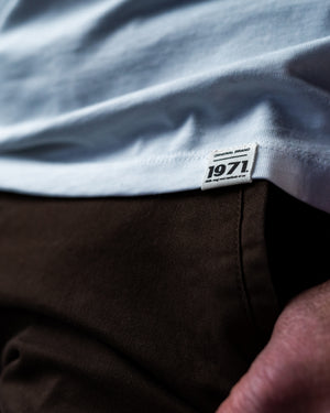 T-shirt Paul blanc porté look rétro casual heritage