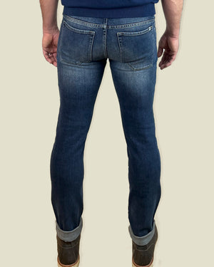 Poche jean Richy Dirty Blue denim hyperflex premium
